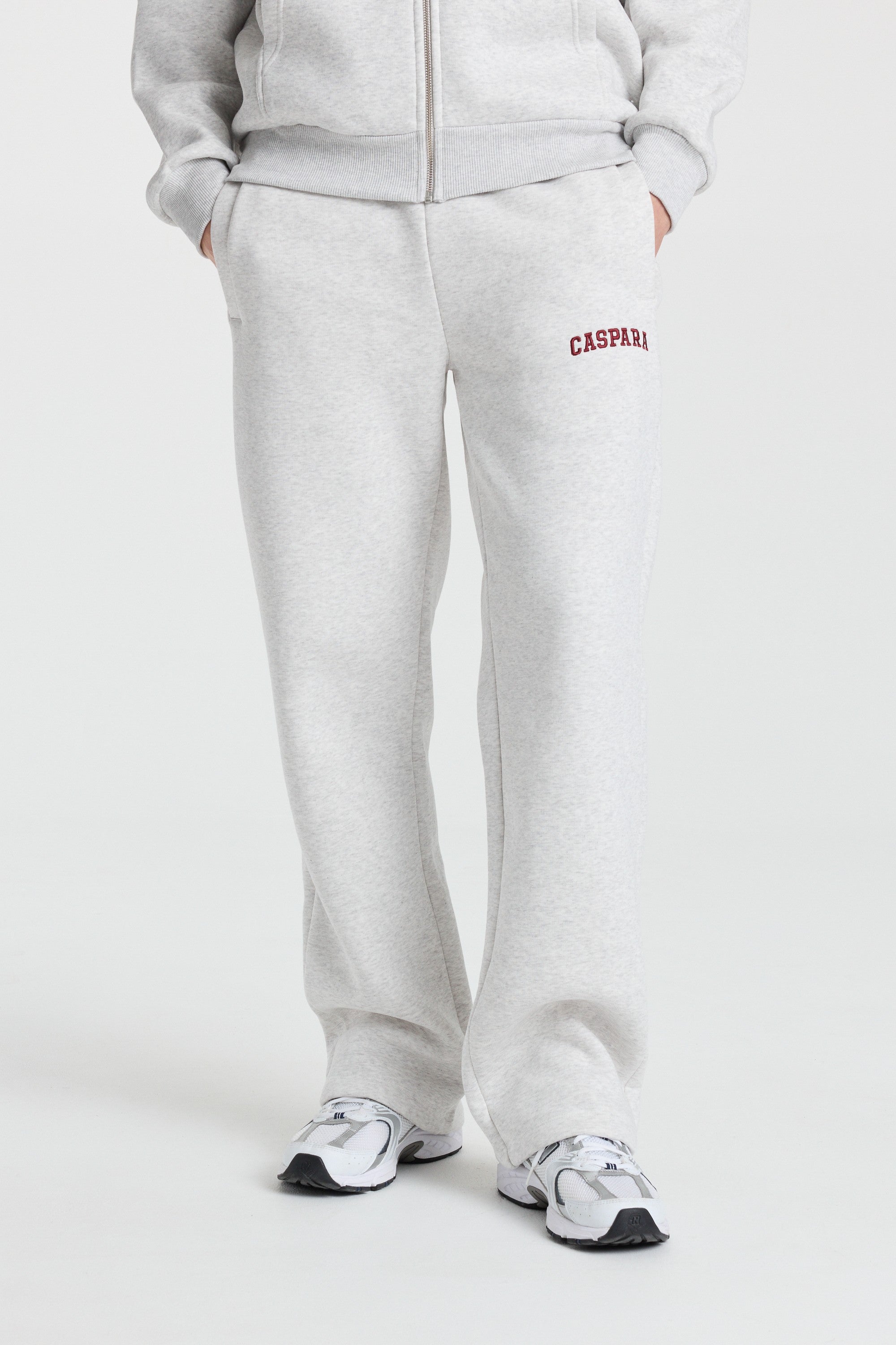 M. Varsity SL Pants - Grey/Burgundy